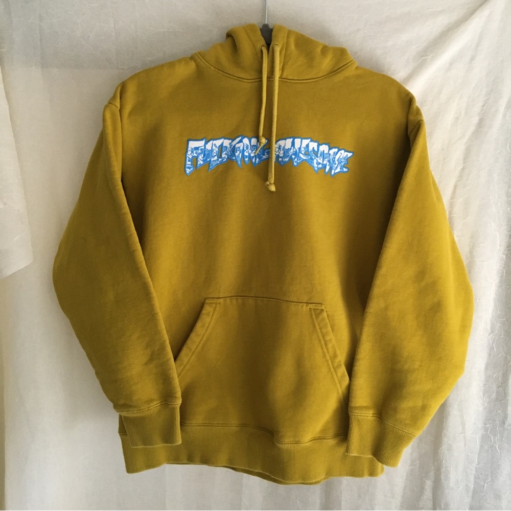 Fucking Awesome FA Skate Sweatshirt chartreuse Hood M